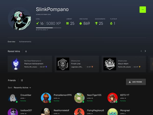 Epic Games incluirá algumas mudanças no perfil dos usuários epic games perfil