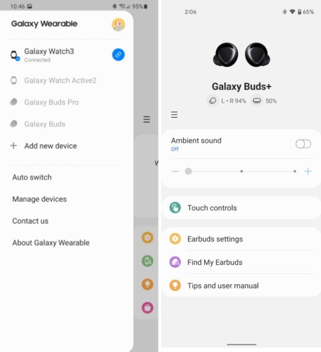 Galaxy Wearable traz atualização com mudanças na interface do aplicativo galaxy wearable interface