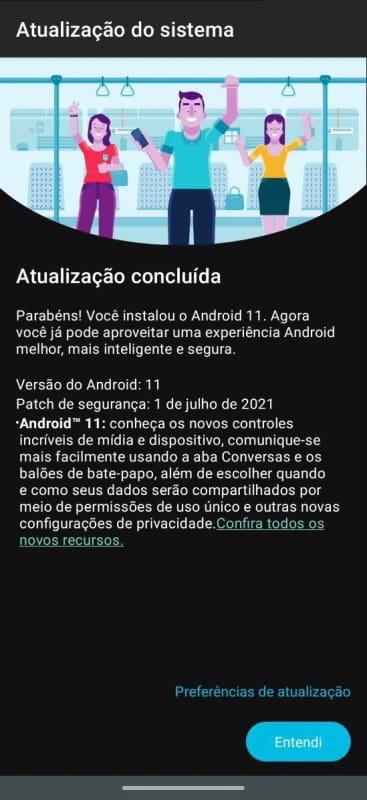 Motorola One Vision começa a ser atualizado para o Android 11 no Brasil motorola one vision android 11
