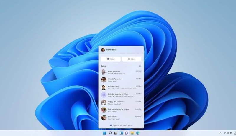Windows 11 chegará oficialmente em 05 de outubro microsoft teams no windows 11