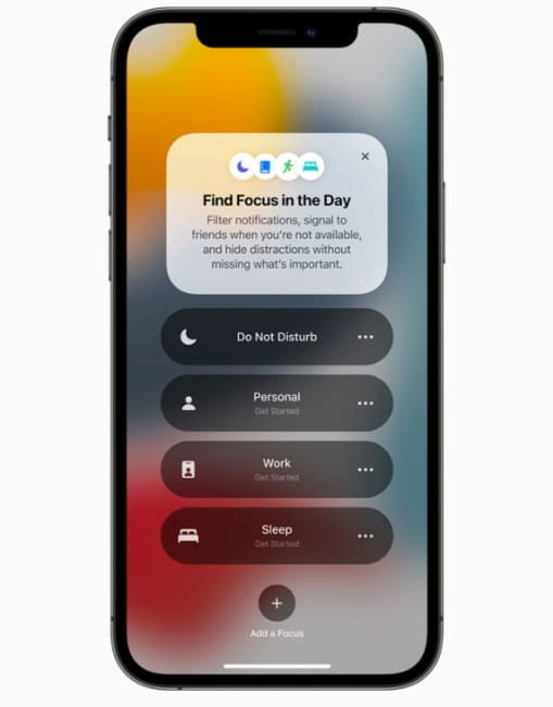 iOS 15: As principais novidades da nova versão que chega hoje aos iPhones modo focus apple