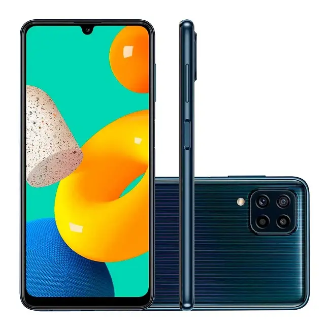 Galaxy M32 - Ficha Técnica Completa e Preço no Brasil Render Galaxy M32 preto