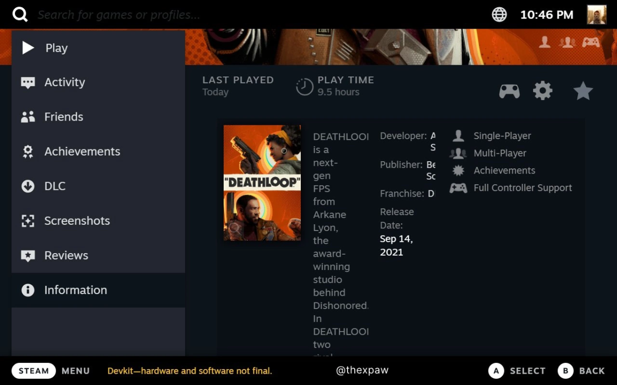 steam deck interface