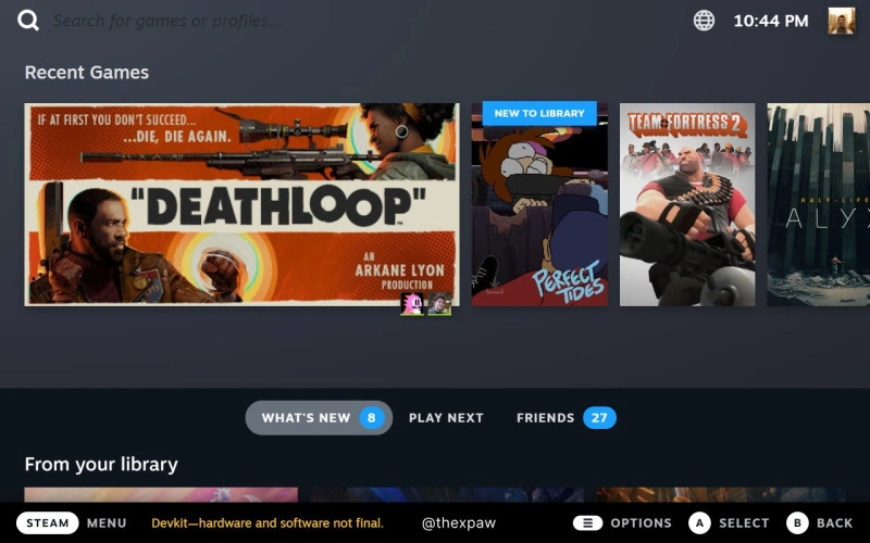 Steam Deck: Veja as capturas do sistema operacional do console steam os 3 interface