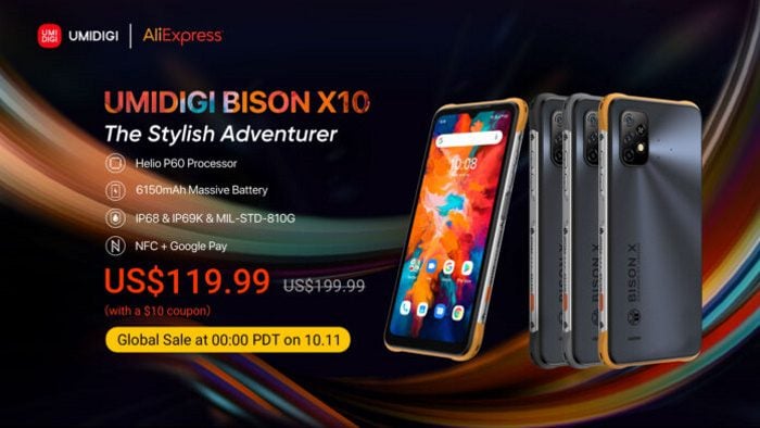 UMIDIGI Bison X10 e X10 Pro são anunciados, veja as especificações umidigi bison x10