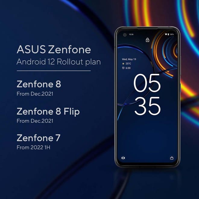Android 12: ASUS revela cronograma de atualização da linha Zenfone e ROG android 12 asus