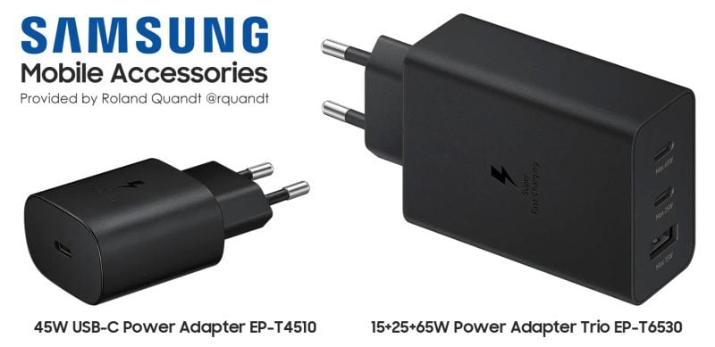 Samsung lança carregador rápido de 45W e adaptador triplo de até 65W samsung novos carregadores
