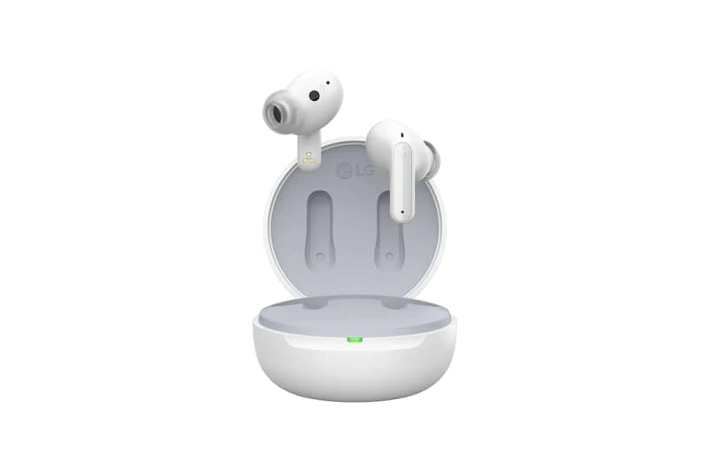 LG apresenta fones TONE Free FP5 e FP9 e caixa de som no Brasil tone free fp5 branco