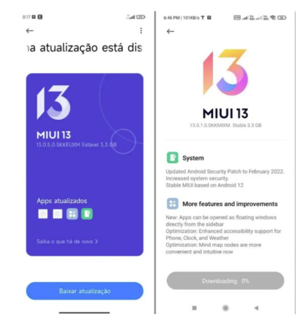 Xiaomi Mi 11i recebe atualização para MIUI 13 global com base no Android 12 atualizacao miui 13