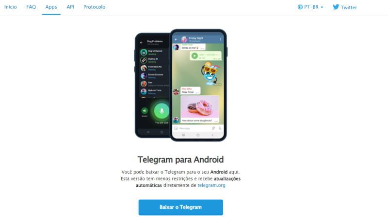 Telegram: Como se proteger caso o aplicativo seja censurado telegram para android