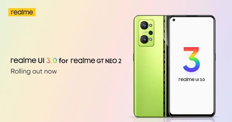 Realme GT Neo 2 recebe atualização do Android 12 com a realme UI 3.0 realme ui 3.0 realme gt neo 2 oficial