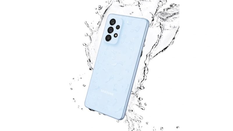 Galaxy A53 5G recebe atualização de segurança de abril de 2022 galaxy a53 azul