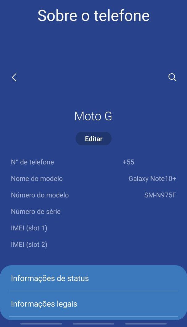 Saiba como descobrir o seu número de telefone celular no Android numero configuracoes android