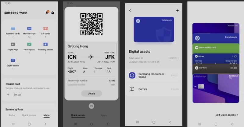 carteira samsung wallet