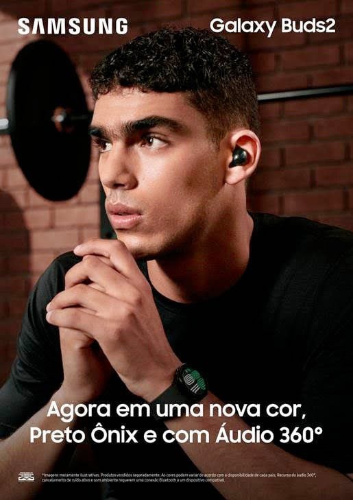 Galaxy Buds 2 e Buds Live agora estão disponível na cor preto Onyx preto onyx samsung