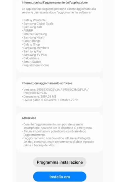Linha Galaxy S22 começa a receber One UI 5.0 com Android 13 Update europeu linha S22
