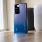 Traseira do Redmi 10 azul
