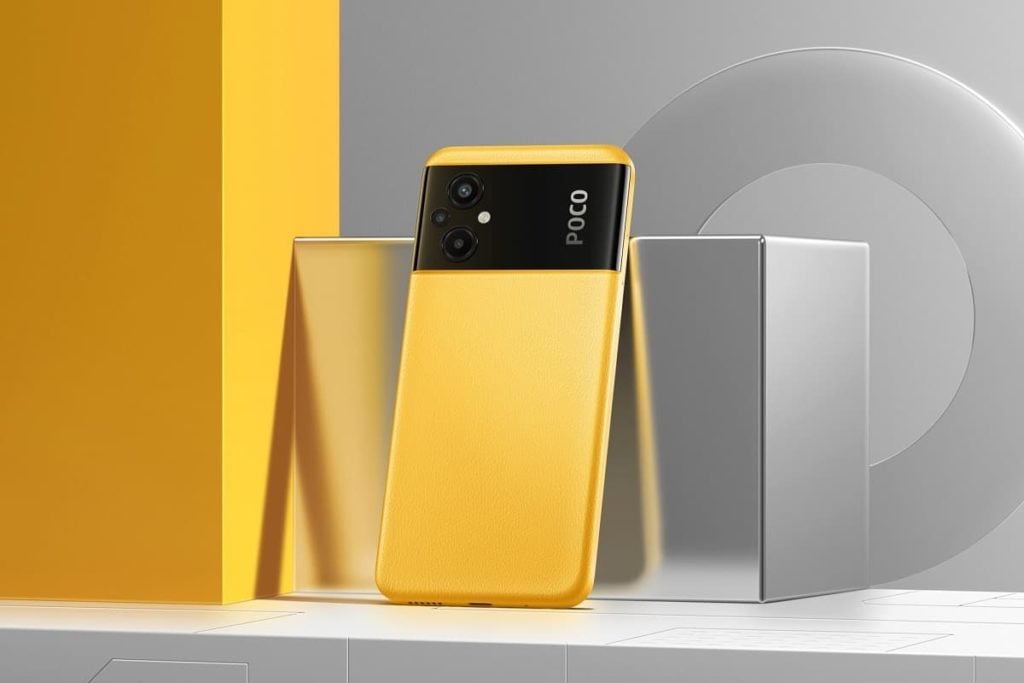 Os 12 melhores celulares da Xiaomi vendidos no Brasil em 2023 Traseira do Poco M5 amarelo