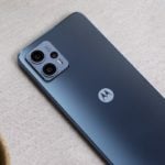 Foto da traseira do Moto G23 preto