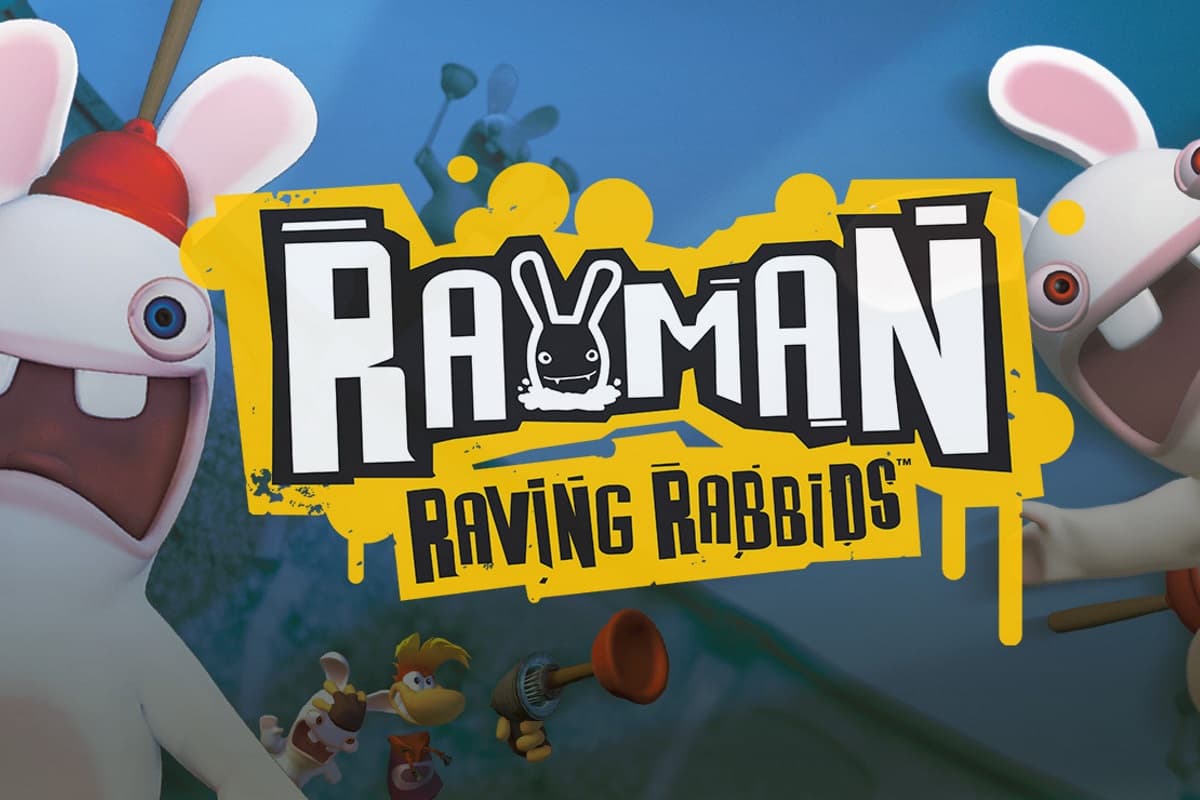 Logo do game Rayman Raving Rabbids