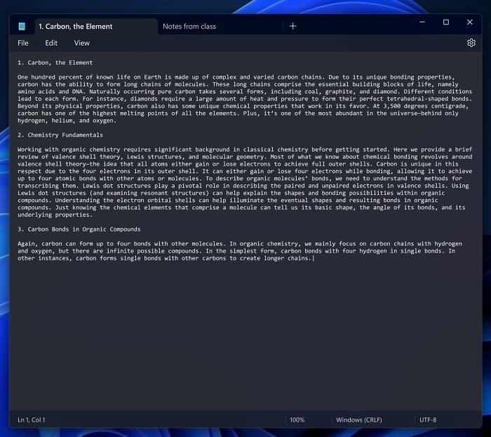 Windows 11: Microsoft lança Bloco de Notas com guias Novo Bloco de Notas do Windows 11 para Windows Insiders