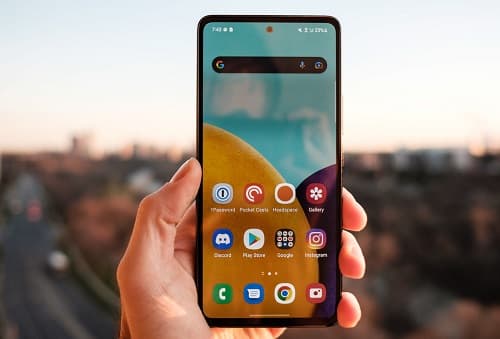 Galaxy A53 recebe atualização de segurança de janeiro de 2023 Foto do Galaxy A53 - tela