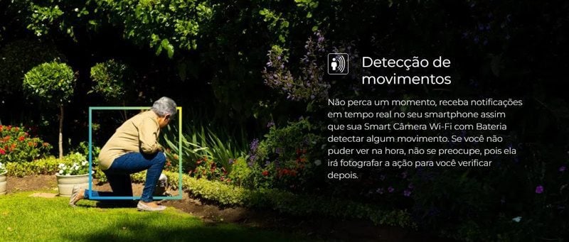 Positivo lança Smart Câmera com WiFi e IA integrada deteccao de movimentos