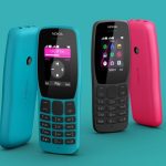 Imagem do Nokia 110 2019 azul e rosa