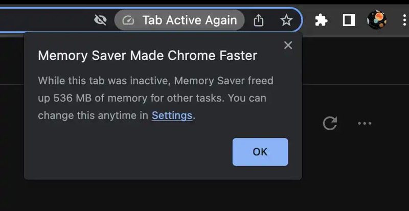 google chrome memoria funcao