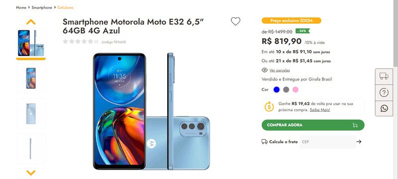 moto e32 girafa