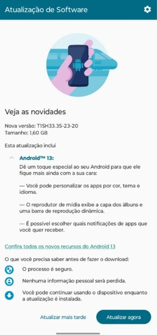 Motorola Edge 30 Pro ganha atualização para Android 13 no Brasil android 13 motorola edge 30 pro