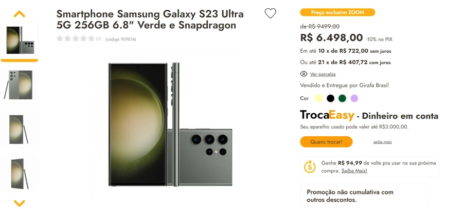 galaxy s23 ultra girafa
