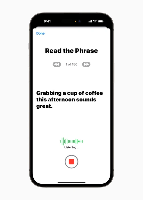 Apple anuncia novos recursos de acessibilidade para iPhone, iPad e Mac personal voice apple