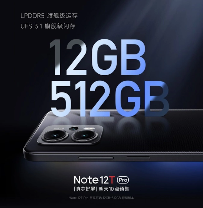 Xiaomi lança Redmi Note 12T Pro com Dimensity 8200 Ultra e carregamento rápido de 67W redmi note 12t pro performance