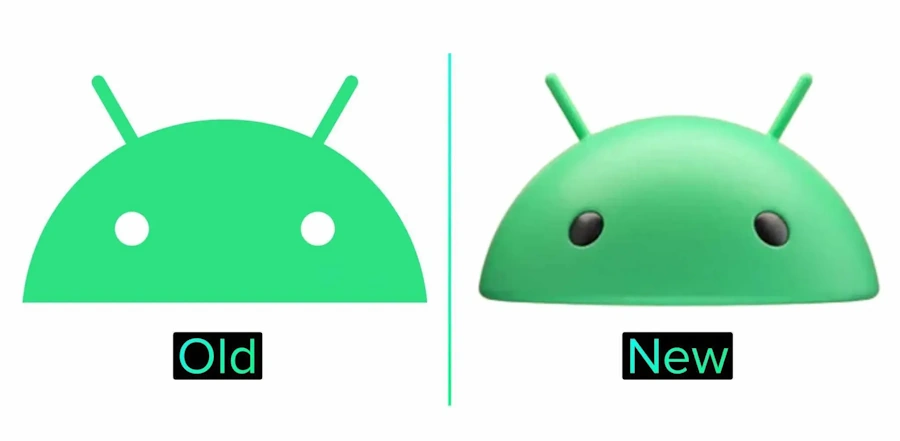 Google surpreende com novo logotipo 3D para o Android android novo logo 3d