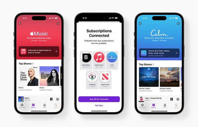 Apple Podcasts: novo design e funções aprimoradas no iOS 17 ios 17 apple podcast assinatura