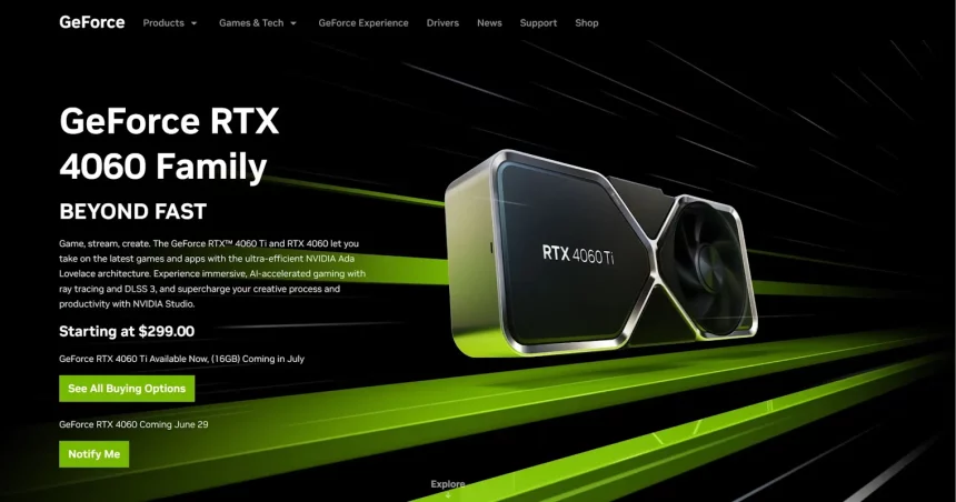 rtx 4060 antecipado