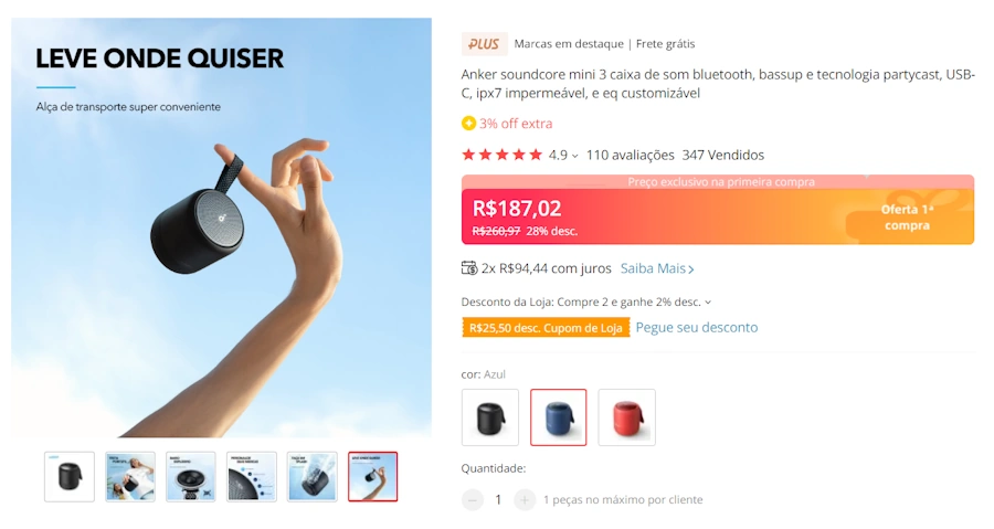 caixas de som bluetooth anker