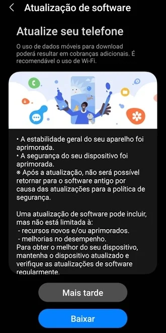 Galaxy A54 recebe pacote de segurança de julho no Brasil galaxy a54 julho