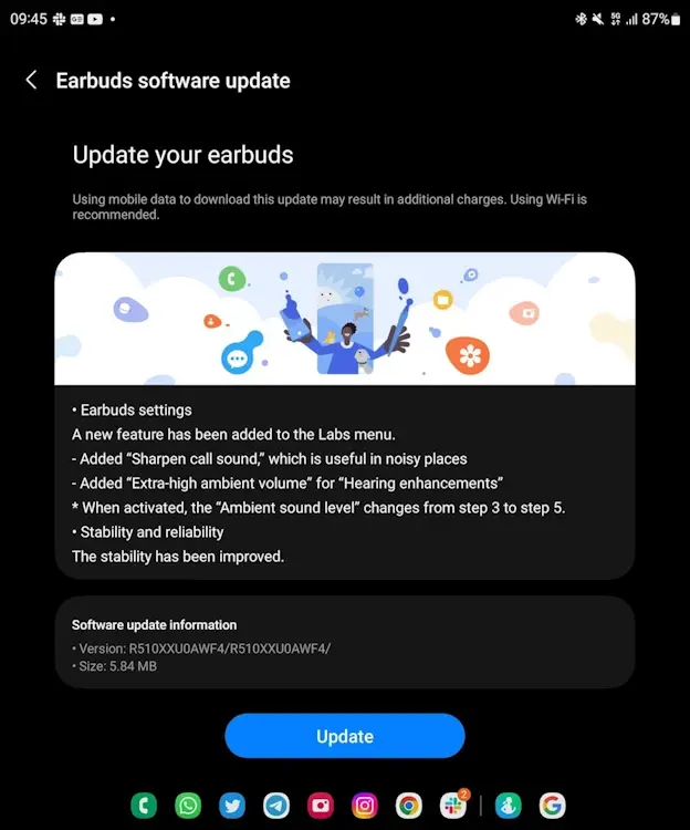 Samsung atualiza Galaxy Buds 2 Pro com foco em Som Ambiente galaxy buds 2 pro