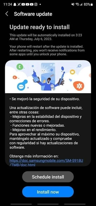 Samsung libera pacote de segurança para a linha Galaxy S23 nos EUA galaxy s23 atualizacao