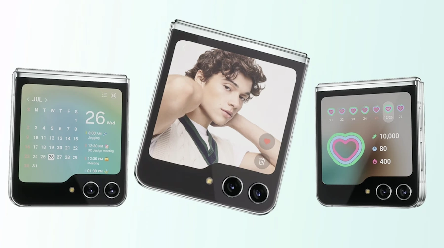 Samsung revela novos modelos dobráveis: Galaxy Z Flip 5 e Z Fold 5 galaxy z flip 5 tela
