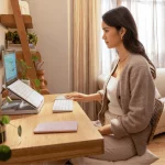 casa pop up desk logitech home office
