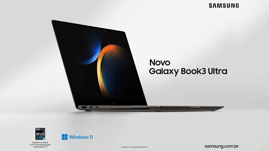 Samsung lança Galaxy Book3 Ultra no Brasil com Intel Core i9 e NVIDIA RTX 4070 galaxy book3 ultra samsung