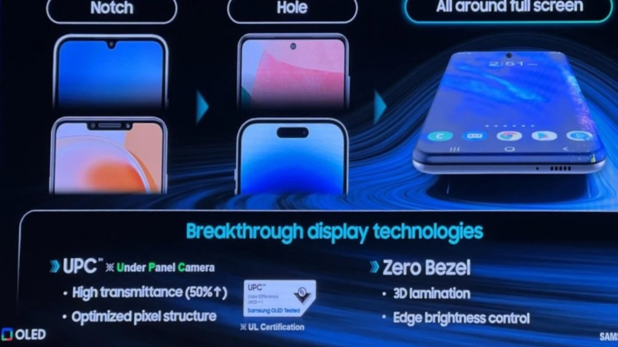 Samsung está preparando nova tela OLED sem bordas para smartphones samsung telas producao oled