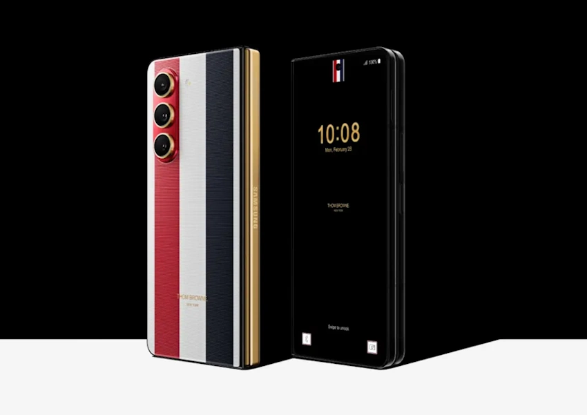 Samsung apresenta edições especiais: Galaxy Z Fold 5 e Galaxy Watch 6 assinados por Thom Browne galaxy z fold 5 thom browne edition