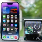 z flip 5 e iphone 14