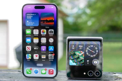 z flip 5 e iphone 14