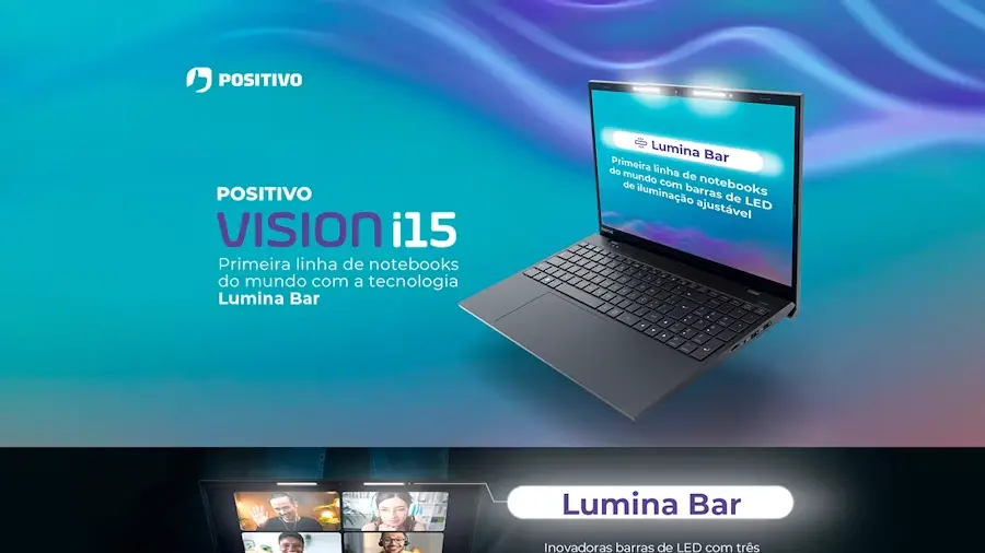 Positivo lança Vision i15, notebook com barra de LED e processadores Intel de 11ª geração vision i15 lancamento