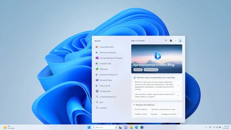 Windows 11 permitirá que os usuários na Europa removam o Microsoft Edge e o Bing microsoft bing windows 11 uniao europeia